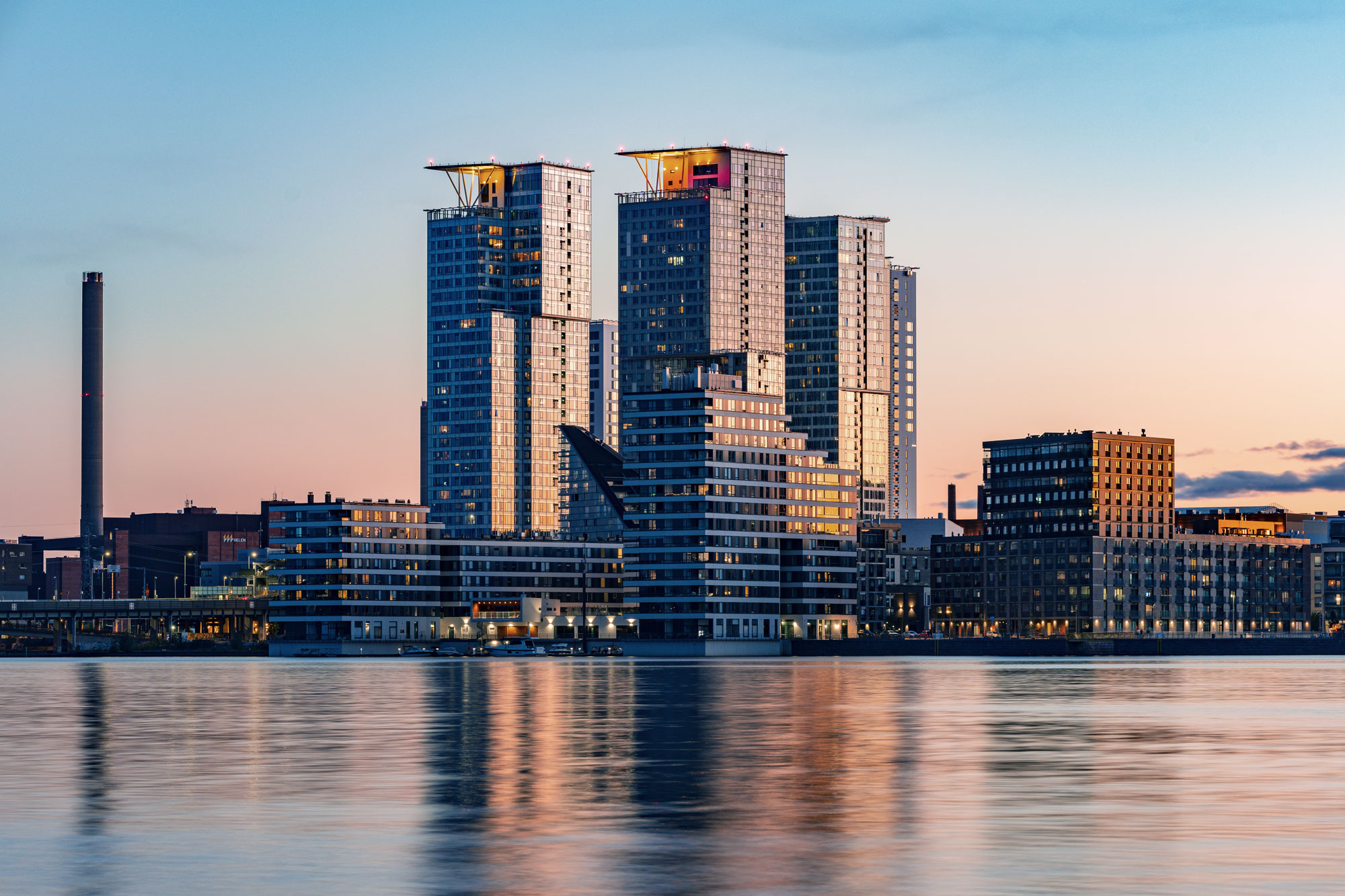 Horisontin Huippu kokous- ja tapahtumatilat näkymä mereltä päin.